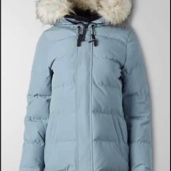 ARITZIA - THE POWDER PARKA SHORT - SERENE BLUE - Picture 10 of 10